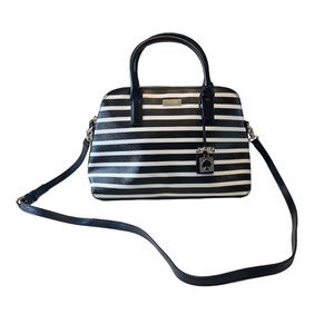 Black & White Striped Kate Spade Purse